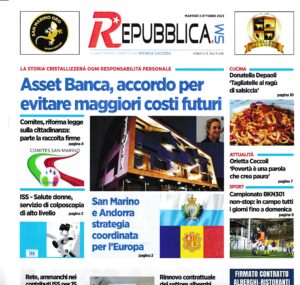 Repubblica.sm del 03.10.2023